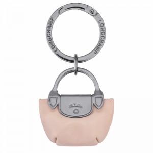 Beige Longchamp Le Pliage Xtra Key ring - Leather UK | 36069987542