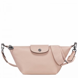 Beige Longchamp Le Pliage Xtra XS Crossbody bag - Leather UK | 10212987542