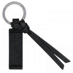 Black Longchamp 3D Key rings - Leather UK | 36059HCV001-