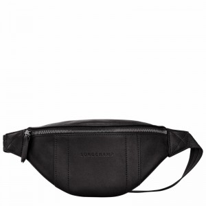 Black Longchamp 3D S Belt bag - Leather UK | 20054HCV001