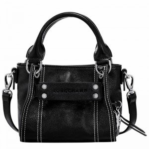 Black Longchamp 3D XS Handbag - Leather UK | 10254HEX001