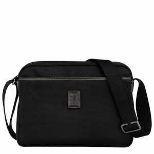 Black Longchamp Boxford M Camera bag - Recycled canvas UK | 20053080001