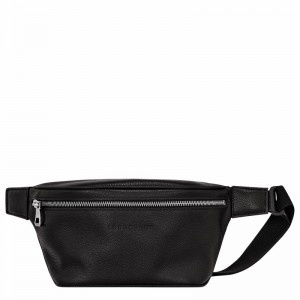 Black Longchamp Le FOULONNÉ M Belt bag - Leather UK | 20045021047