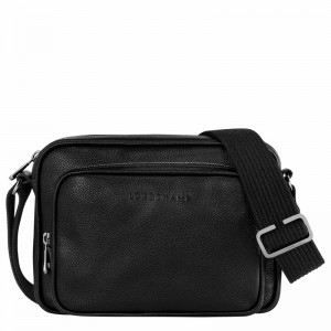 Black Longchamp Le FOULONNÉ S Camera bag - Leather UK | 20043021047