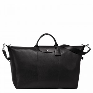 Black Longchamp Le FOULONNÉ S Travel bag - Leather UK | L1624021047