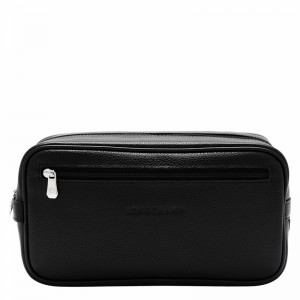 Black Longchamp Le FOULONNÉ Toiletry case - Leather UK | L1034021047-