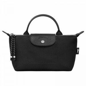 Black Longchamp Le Pliage Energy Pouch - Recycled canvas UK | 30030HSR001-