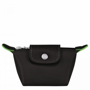 Black Longchamp Le Pliage Green Coin purse - Recycled canvas UK | 30016919001-