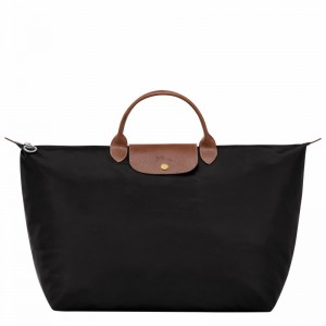 Black Longchamp Le Pliage Original S Travel bag - Recycled canvas UK | L1624089001-