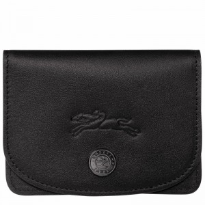 Black Longchamp Le Pliage Xtra Card holder - Leather UK | 30039987001-