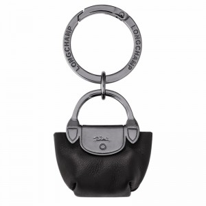 Black Longchamp Le Pliage Xtra Key ring - Leather UK | 36069987001