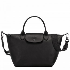 Black Longchamp Le Pliage Xtra S Handbag - Leather UK | L1512987001