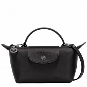 Black Longchamp Le Pliage Xtra XS Pouch - Leather UK | 34205987001