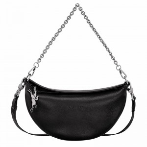 Black Longchamp Smile S Crossbody bag - Leather UK | 10224HDS001