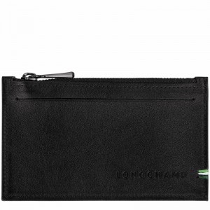 Black Longchamp sur Seine Coin purse - Leather UK | L3613HCX001