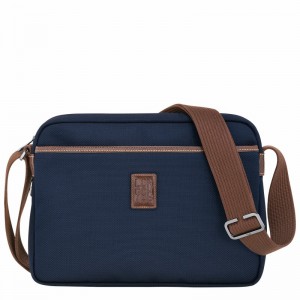 Blue Longchamp Boxford M Camera bag - Recycled canvas UK | 20053080127