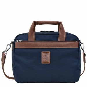 Blue Longchamp Boxford S Travel bag - Recycled canvas UK | L1658080127-