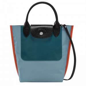 Blue Longchamp Cabas XS Tote bag - Canvas UK | 10263093427-