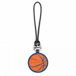 Blue / Orange Longchamp Long-Dribble Key ring - Leather UK | 36081J03H03-