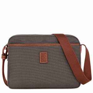 Brown Longchamp Boxford M Camera bag - Recycled canvas UK | 20053080042