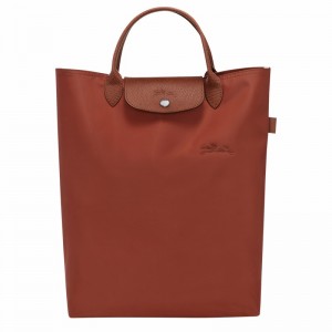 Brown Longchamp Le Pliage Green M Tote bag - Canvas UK | 10168919404