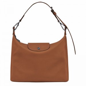 Brown Longchamp Le Pliage Xtra M Hobo bag - Leather UK | 10189987504