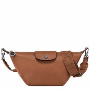 Brown Longchamp Le Pliage Xtra XS Crossbody bag - Leather UK | 10212987504