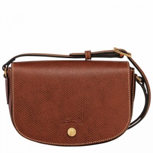 Brown Longchamp ÉPURE S Crossbody bag - Leather UK | 10253HYZ035