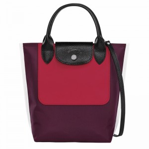 Burgundy Longchamp Cabas XS Tote bag - Canvas UK | 10263093009