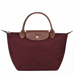 Burgundy Longchamp Le Pliage Original S Handbag - Recycled canvas UK | L1621089P87