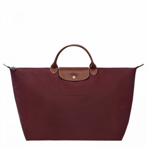 Burgundy Longchamp Le Pliage Original S Travel bag - Recycled canvas UK | L1624089P87