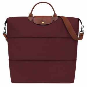 Burgundy Longchamp Le Pliage Original Travel bag expandable - Recycled canvas UK | L1911089P87-