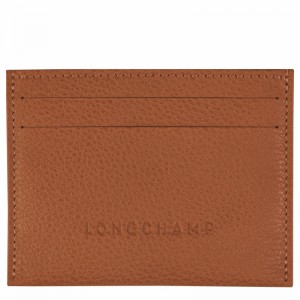 Caramel Longchamp Le FOULONNÉ Cardholder - Leather UK | L3218021121-