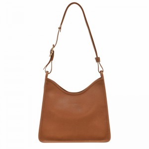 Caramel Longchamp Le FOULONNÉ M Hobo bag - Leather UK | 10155021121