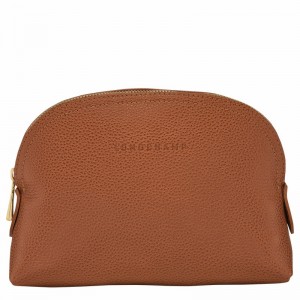 Caramel Longchamp Le FOULONNÉ Pouch - Leather UK | L2527021121-