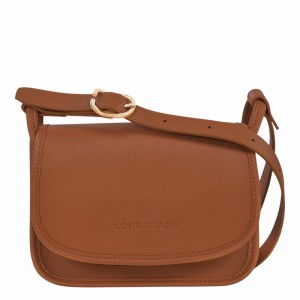 Caramel Longchamp Le FOULONNÉ S Crossbody bag - Leather UK | 10134021121