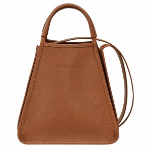 Caramel Longchamp Le FOULONNÉ S Handbag - Leather UK | 10233021121