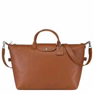 Caramel Longchamp Le FOULONNÉ S Travel bag - Leather UK | L1624021F72-