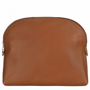 Caramel Longchamp Le FOULONNÉ Toiletry case - Leather UK | L1047021F72-