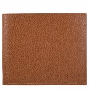 Caramel Longchamp Le FOULONNÉ Wallet - Leather UK | L3508021F72