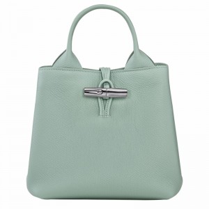 Celadon Longchamp Le Roseau S Handbag - Leather UK | 10273HFP282