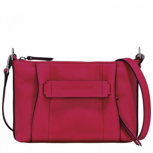 Fuchsia Longchamp 3D S Crossbody bag - Leather UK | 10199HCVJ13