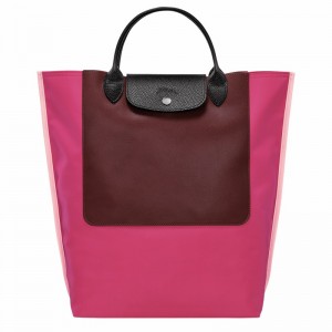 Fuchsia Longchamp Cabas M Tote bag - Canvas UK | 10264093J13