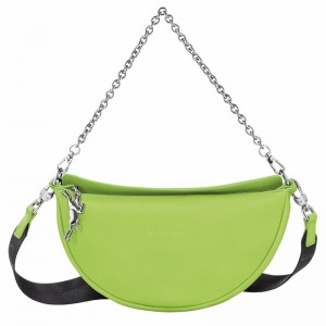 Green Light Longchamp Smile S Crossbody bag - Leather UK | 10224HDS355