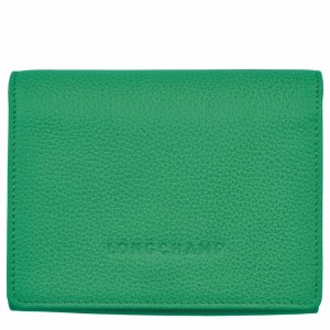 Green Longchamp Le FOULONNÉ Wallet - Leather UK | 30021021129-