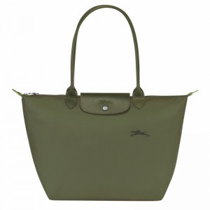 Green Longchamp Le Pliage Green L Tote bag - Recycled canvas UK | L1899919479