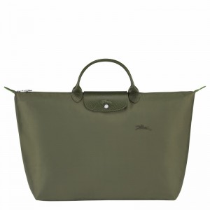 Green Longchamp Le Pliage Green S Travel bag - Recycled canvas UK | L1624919479-