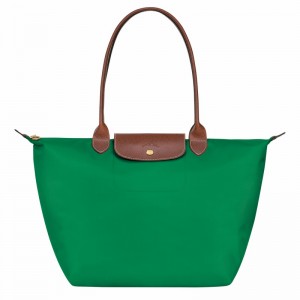 Green Longchamp Le Pliage Original L Tote bag - Recycled canvas UK | L1899089P88