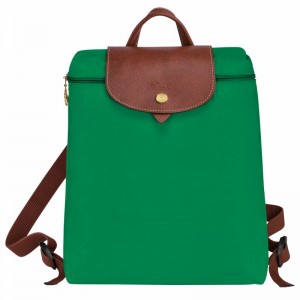 Green Longchamp Le Pliage Original M Backpack - Recycled canvas UK | L1699089P88