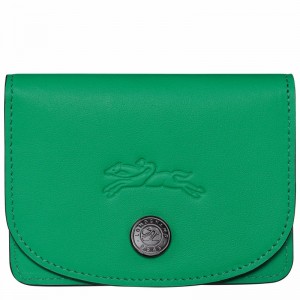 Green Longchamp Le Pliage Xtra Card holder - Leather UK | 30039987249-